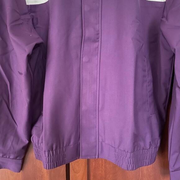 Bogey Boys Color Block Jacket Golf Purple White Size Medium NEW - Picture 3 of 8
